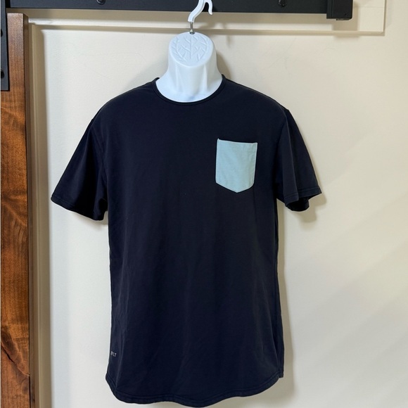 BYLT T-Shirt Men S Drop Cut Lux Pocket Performance Short Sleeve Curved Hem - Picture 2 of 4